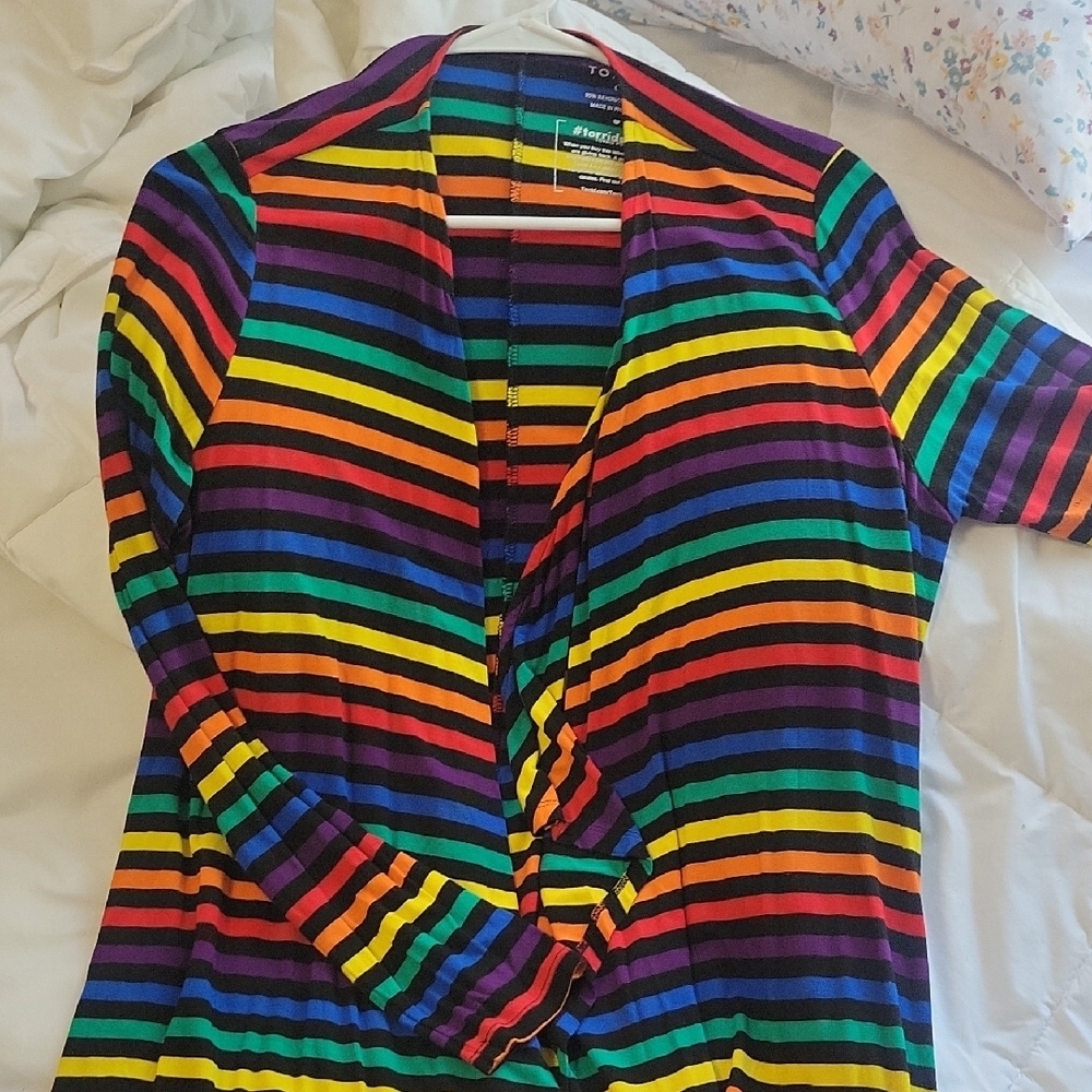 Colorful Striped Cardigan